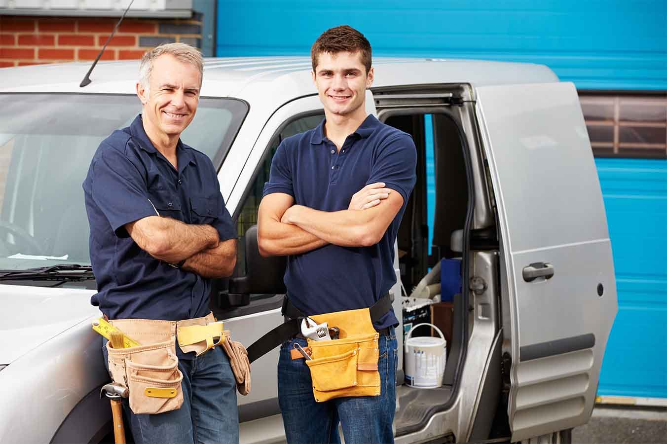 Deux de nos technicien en service